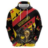 Custom Germany Football Hoodie Majestic Eagle And Gold Trophy Unique Style