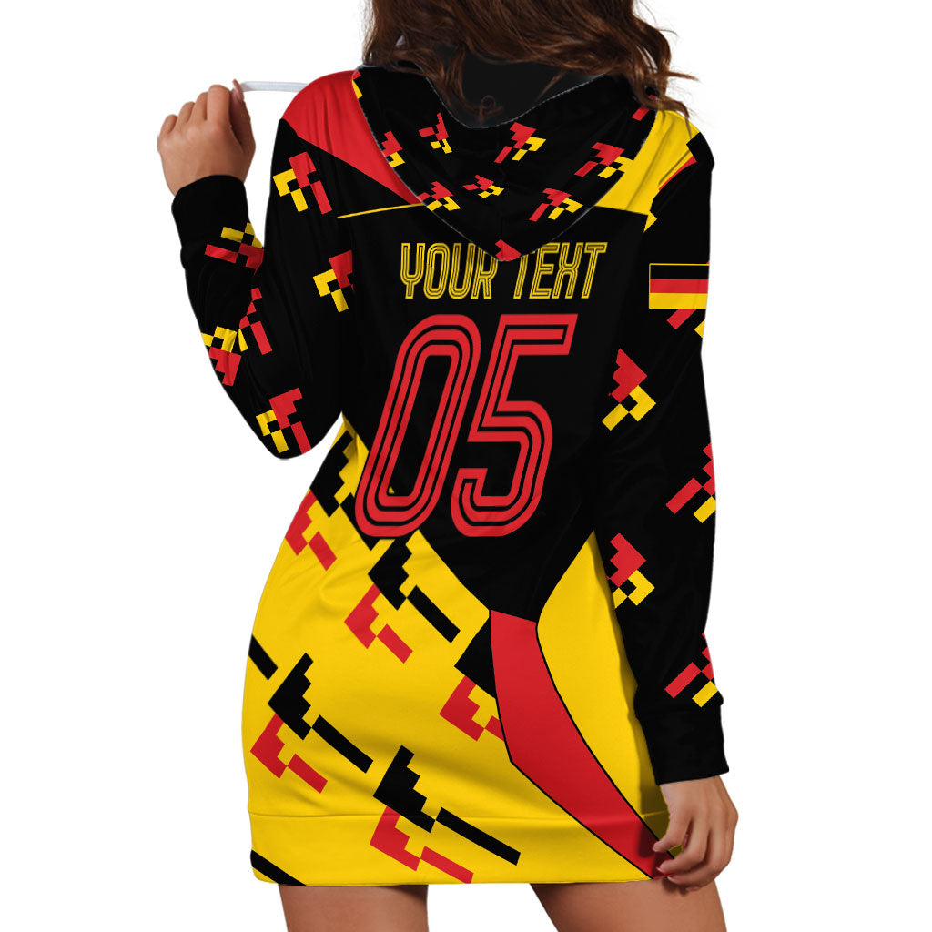 Custom Germany Football Hoodie Dress Majestic Eagle And Gold Trophy Unique Style