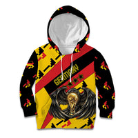Custom Germany Football Kid Hoodie Majestic Eagle And Gold Trophy Unique Style