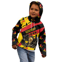 Custom Germany Football Kid Hoodie Majestic Eagle And Gold Trophy Unique Style