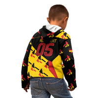 Custom Germany Football Kid Hoodie Majestic Eagle And Gold Trophy Unique Style