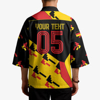 Custom Germany Football Kimono Majestic Eagle And Gold Trophy Unique Style