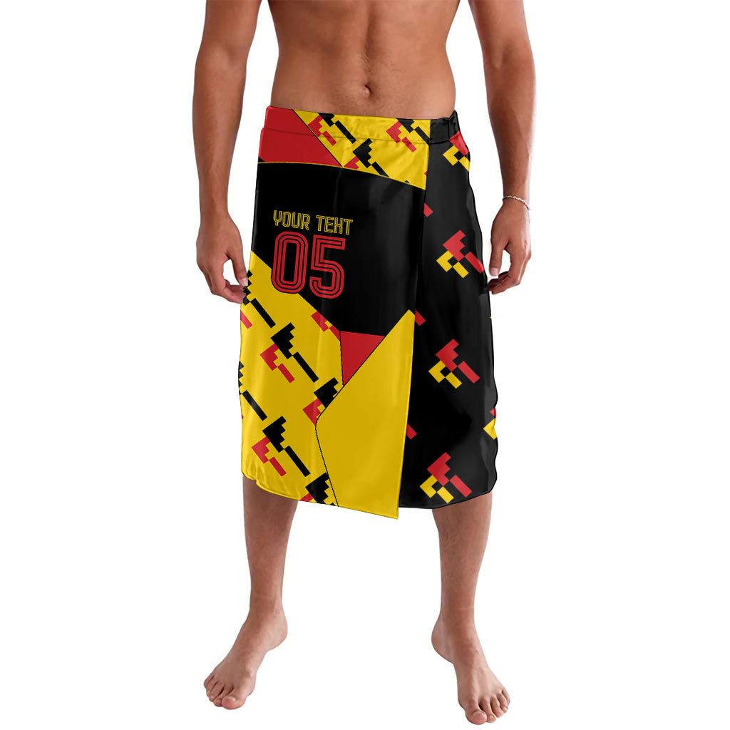 Custom Germany Football Lavalava Majestic Eagle And Gold Trophy Unique Style