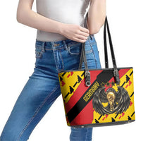 Germany Football Leather Tote Bag Majestic Eagle And Gold Trophy Unique Style