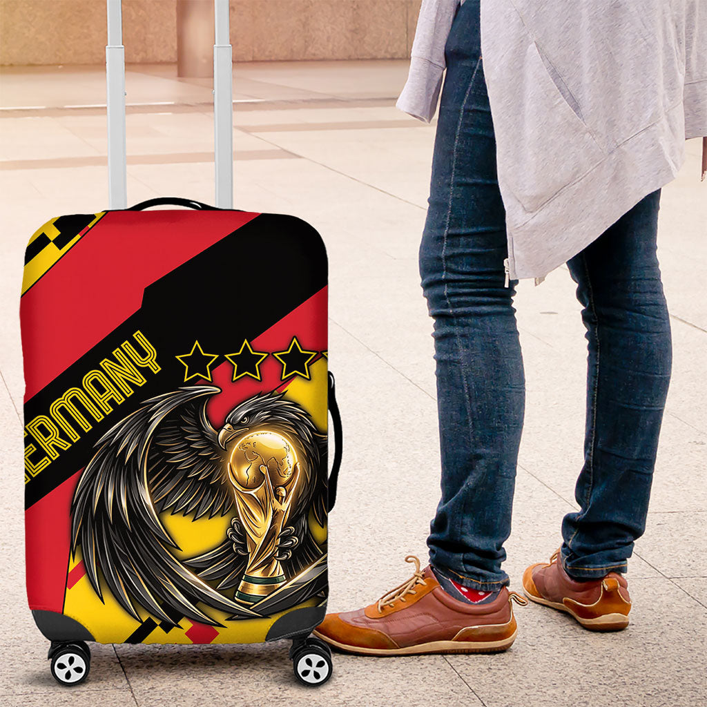 Germany Football Luggage Cover Majestic Eagle And Gold Trophy Unique Style