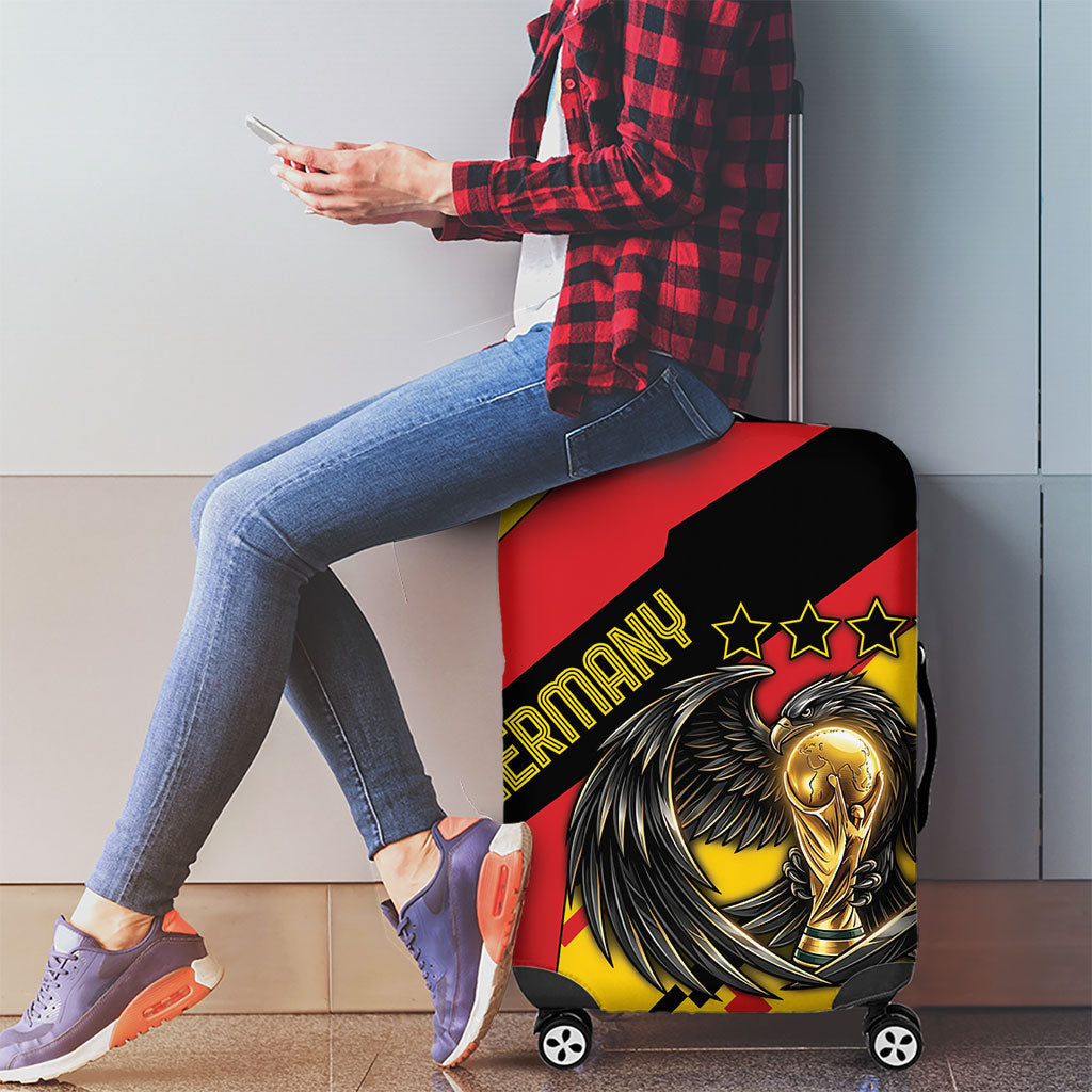 Germany Football Luggage Cover Majestic Eagle And Gold Trophy Unique Style