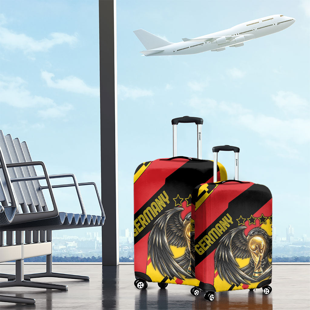 Germany Football Luggage Cover Majestic Eagle And Gold Trophy Unique Style