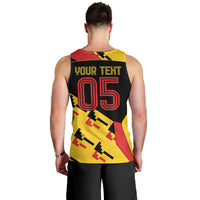 Custom Germany Football Men Tank Top Majestic Eagle And Gold Trophy Unique Style