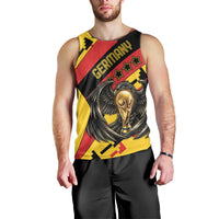 Custom Germany Football Men Tank Top Majestic Eagle And Gold Trophy Unique Style