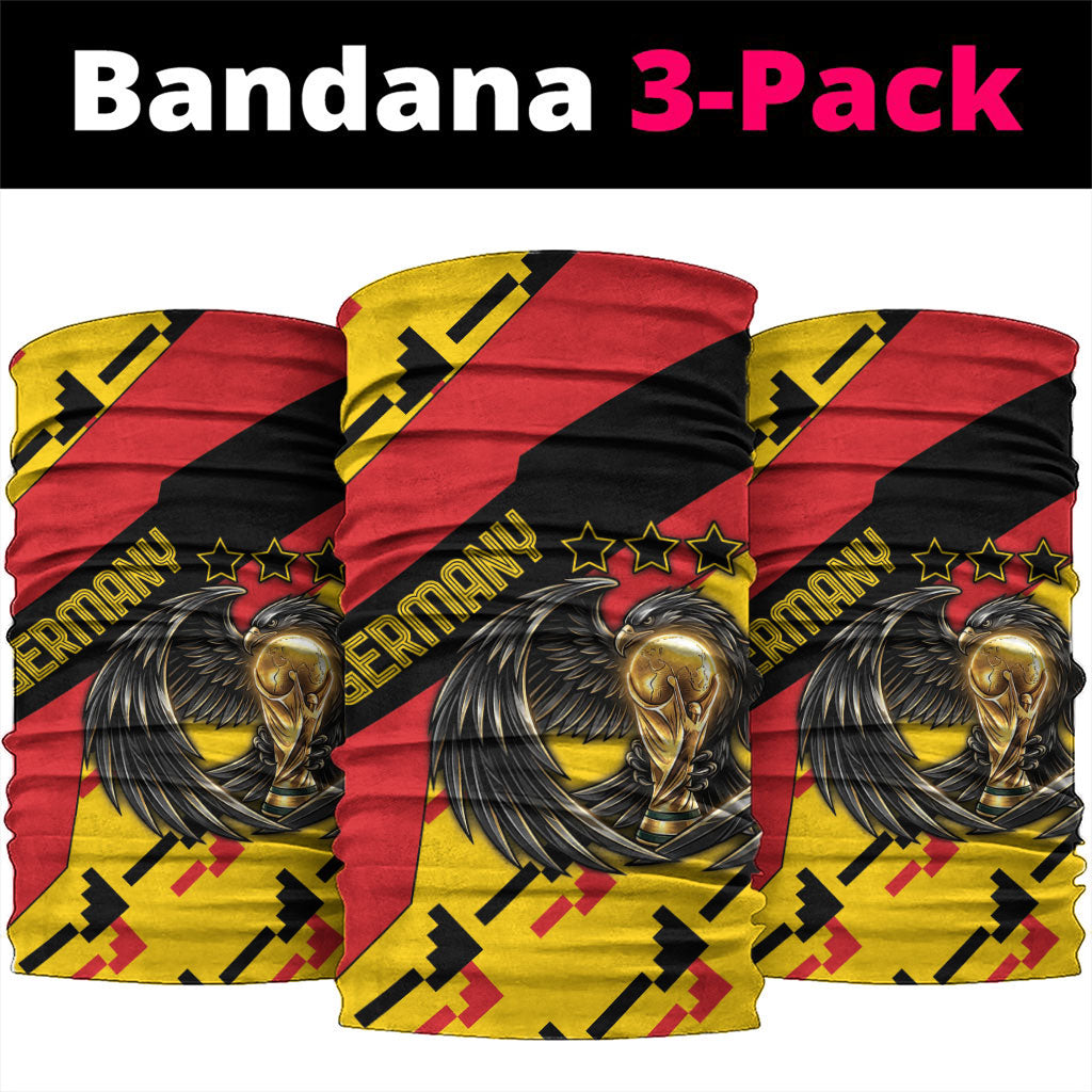 Germany Football Neck Gaiter Majestic Eagle And Gold Trophy Unique Style