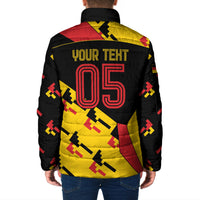Custom Germany Football Padded Jacket Majestic Eagle And Gold Trophy Unique Style