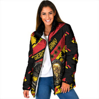 Custom Germany Football Padded Jacket Majestic Eagle And Gold Trophy Unique Style
