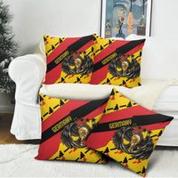 Germany Football Pillow Cover Majestic Eagle And Gold Trophy Unique Style