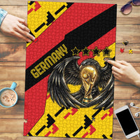 Germany Football Puzzle Majestic Eagle And Gold Trophy Unique Style