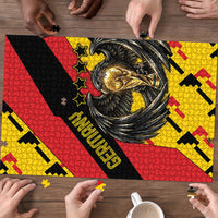 Germany Football Puzzle Majestic Eagle And Gold Trophy Unique Style