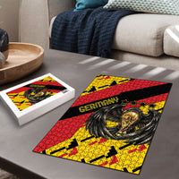 Germany Football Puzzle Majestic Eagle And Gold Trophy Unique Style