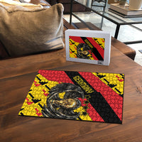 Germany Football Puzzle Majestic Eagle And Gold Trophy Unique Style