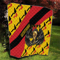 Germany Football Quilt Majestic Eagle And Gold Trophy Unique Style