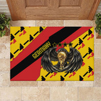 Germany Football Rubber Doormat Majestic Eagle And Gold Trophy Unique Style
