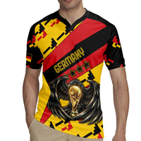 Custom Germany Football Rugby Jersey Majestic Eagle And Gold Trophy Unique Style