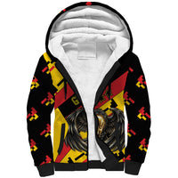 Custom Germany Football Sherpa Hoodie Majestic Eagle And Gold Trophy Unique Style