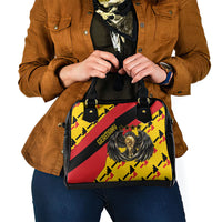 Germany Football Shoulder Handbag Majestic Eagle And Gold Trophy Unique Style