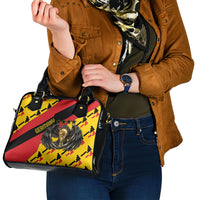 Germany Football Shoulder Handbag Majestic Eagle And Gold Trophy Unique Style