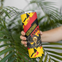 Custom Germany Football Skinny Tumbler Majestic Eagle And Gold Trophy Unique Style