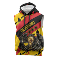 Custom Germany Football Sleeveless Hoodie Majestic Eagle And Gold Trophy Unique Style