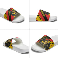 Germany Football Slide Sandals Majestic Eagle And Gold Trophy Unique Style