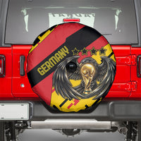 Germany Football Spare Tire Cover Majestic Eagle And Gold Trophy Unique Style