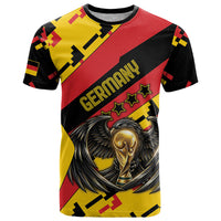 Custom Germany Football T Shirt Majestic Eagle And Gold Trophy Unique Style