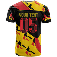 Custom Germany Football T Shirt Majestic Eagle And Gold Trophy Unique Style