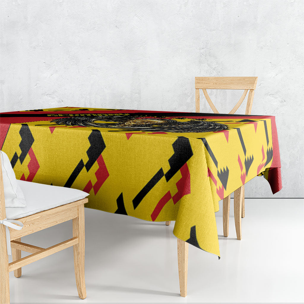 Germany Football Tablecloth Majestic Eagle And Gold Trophy Unique Style