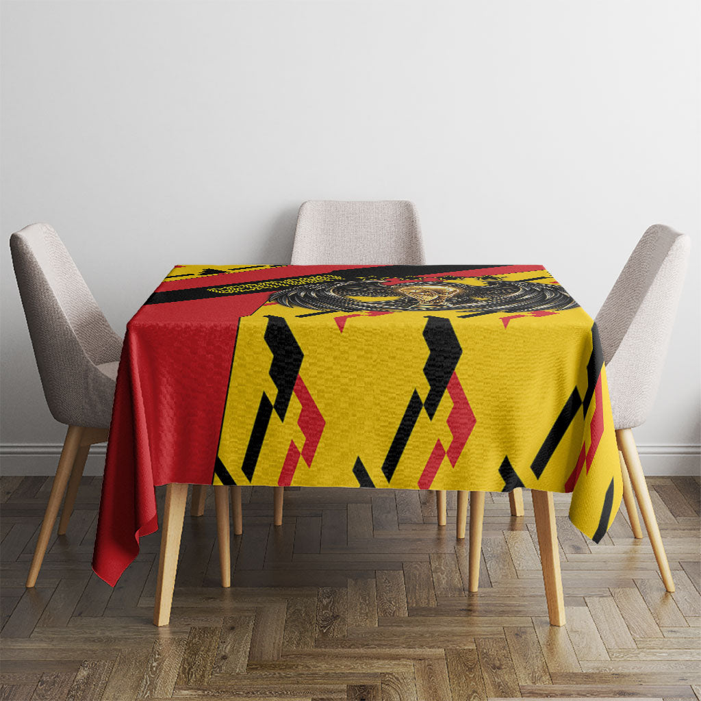 Germany Football Tablecloth Majestic Eagle And Gold Trophy Unique Style