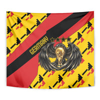 Germany Football Tapestry Majestic Eagle And Gold Trophy Unique Style