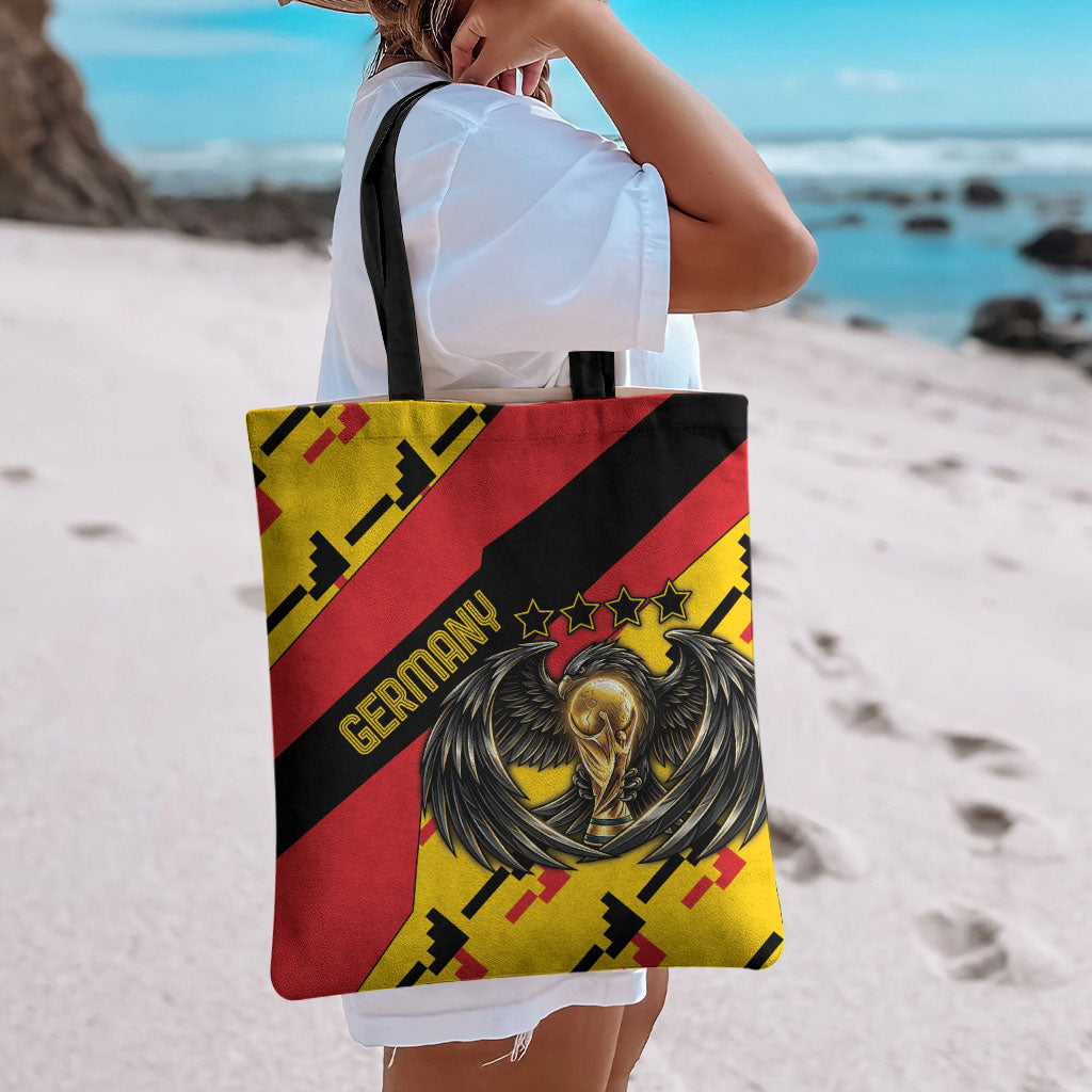Germany Football Tote Bag Majestic Eagle And Gold Trophy Unique Style