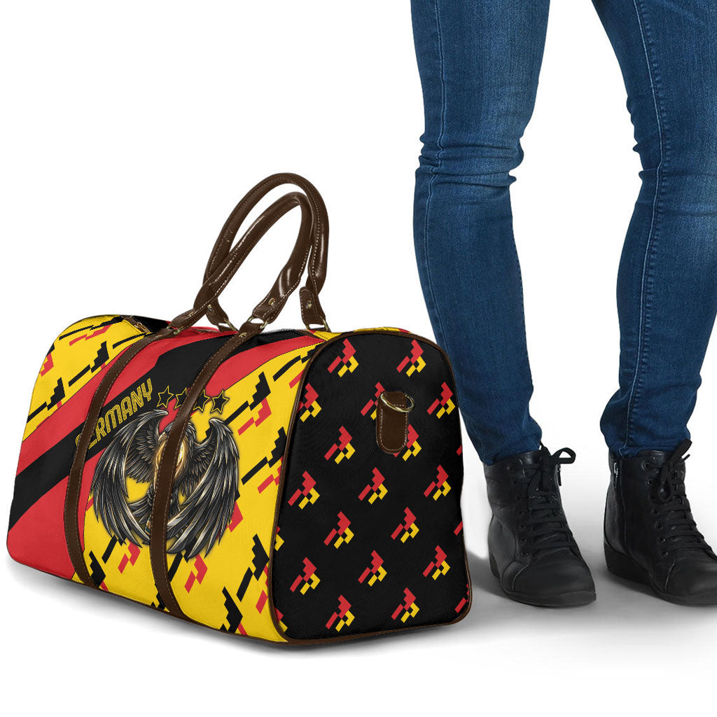 Germany Football Travel Bag Majestic Eagle And Gold Trophy Unique Style