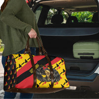 Germany Football Travel Bag Majestic Eagle And Gold Trophy Unique Style