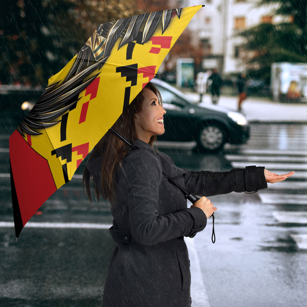 Germany Football Umbrella Majestic Eagle And Gold Trophy Unique Style