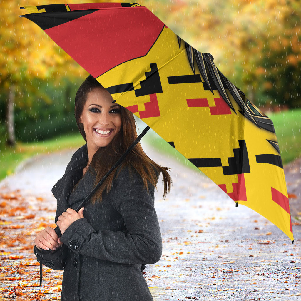 Germany Football Umbrella Majestic Eagle And Gold Trophy Unique Style
