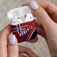 Norway Football AirPods Case Viking Ship Nordic Patterns
