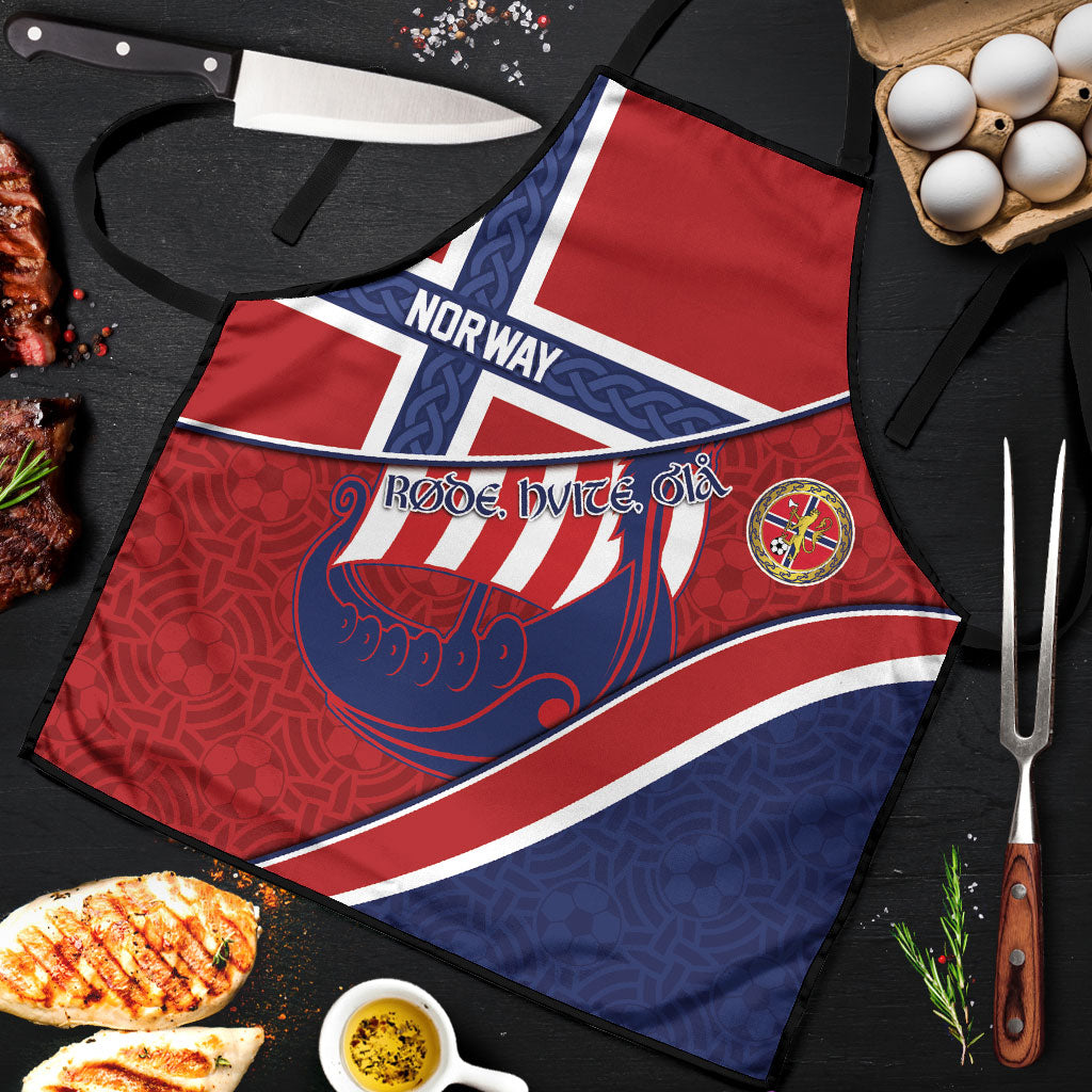 Norway Football Apron Viking Ship Nordic Patterns