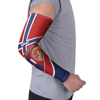 Custom Norway Football Arm Sleeves Viking Ship Nordic Patterns