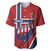 Custom Norway Football Baseball Jersey Viking Ship Nordic Patterns