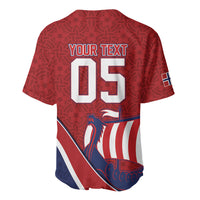 Custom Norway Football Baseball Jersey Viking Ship Nordic Patterns