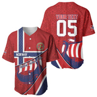 Custom Norway Football Baseball Jersey Viking Ship Nordic Patterns