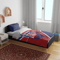 Norway Football Bedding Set Viking Ship Nordic Patterns