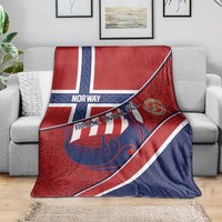 Norway Football Blanket Viking Ship Nordic Patterns