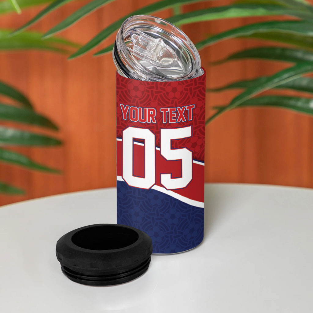 Custom Norway Football 4 in 1 Can Cooler Tumbler Viking Ship Nordic Patterns